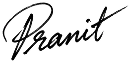 Pranit's signature